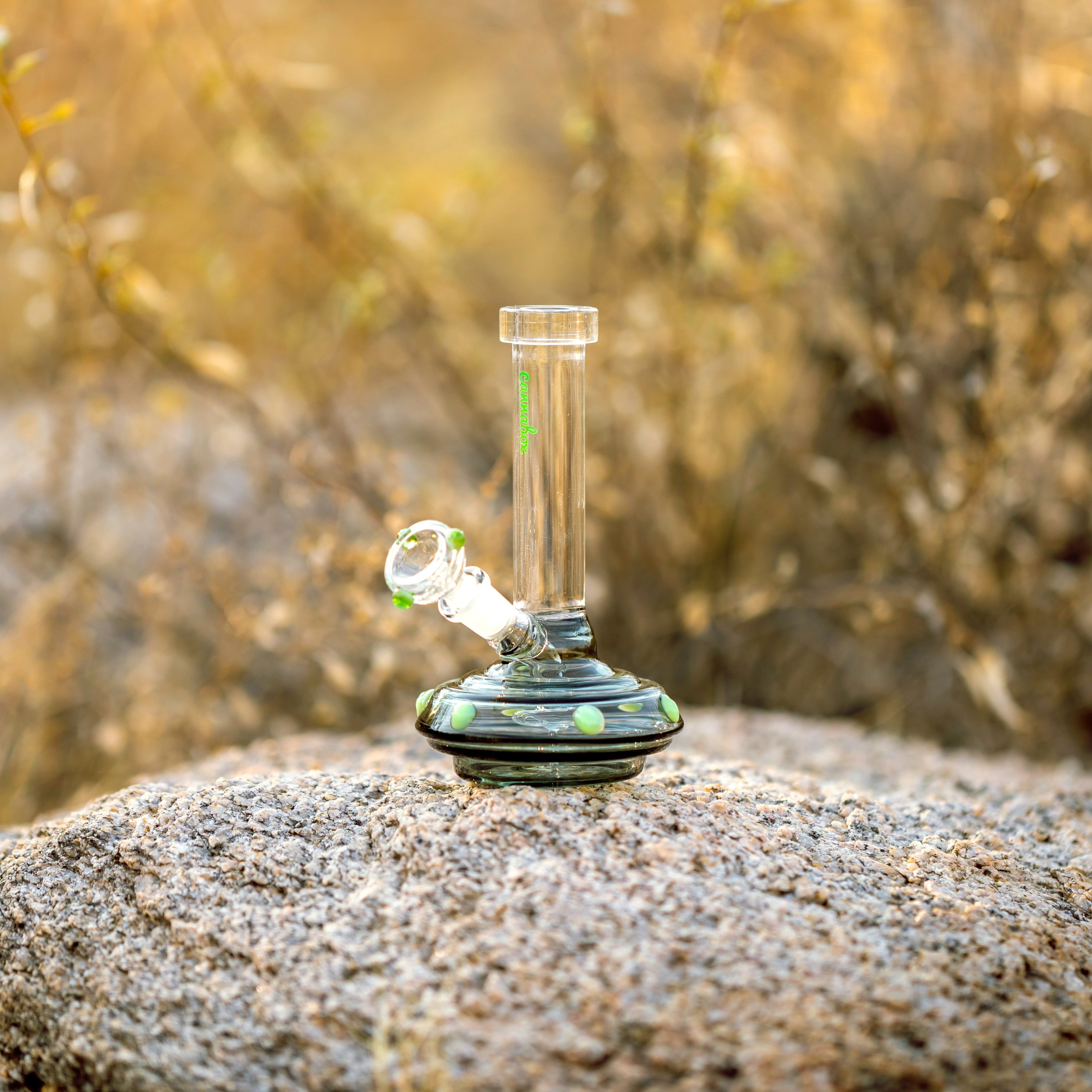 Glass pipe outdoors
